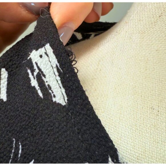 ASOS Mini Smock Dress Black White Abstract Print Size 6 - Picture 14 of 15